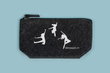 filztasche scwharz mit www